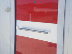 Glass security door