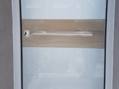 Glass security door