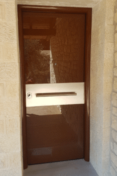 Glass security door